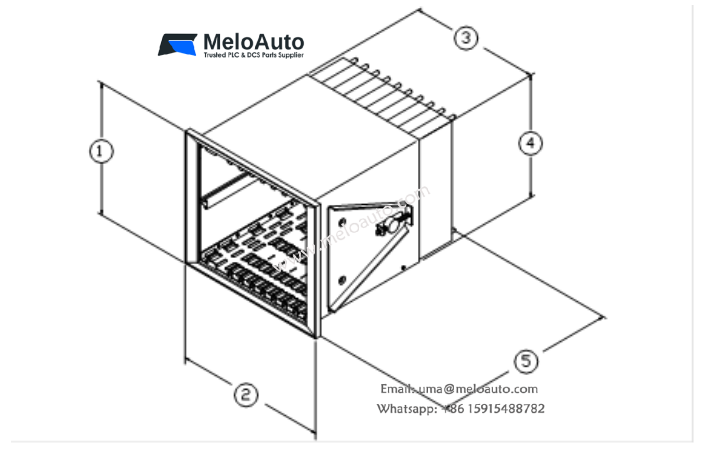 3500 Mini-rack mounting dimensions for the Panel Mount Configuration 3500 Mini-rack mounting dimensions for the Panel Mount Configuration